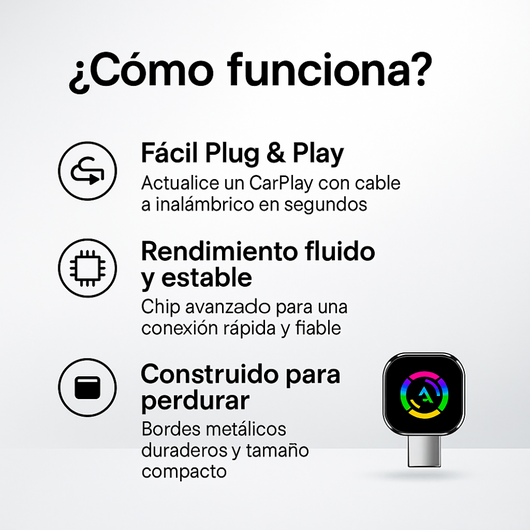 AutoLink - Carplay Adaptador Inalámbrico