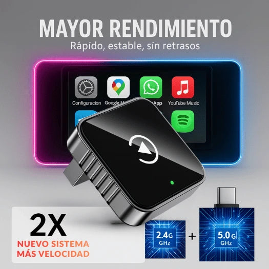 AutoLink - Adaptador CarPlay Inalámbrico