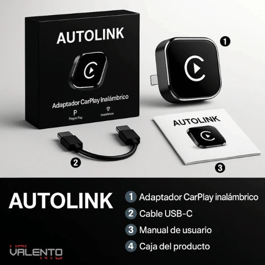 AutoLink - Adaptador CarPlay Inalámbrico