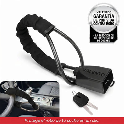 GuardClic - Candado Antirrobo de Volante con Cable de Acero