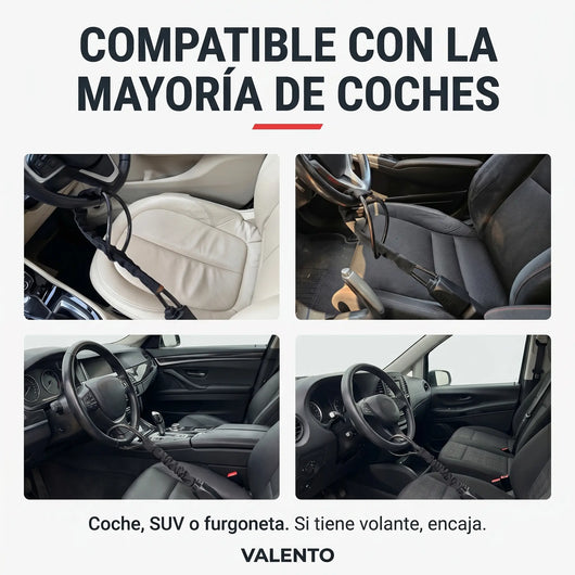 GuardClic - Candado Antirrobo de Volante con Cable de Acero