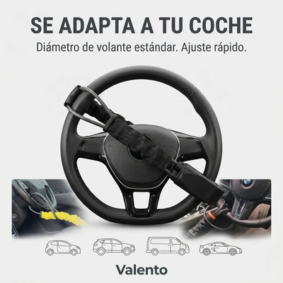 GuardClic - Candado Antirrobo de Volante con Cable de Acero
