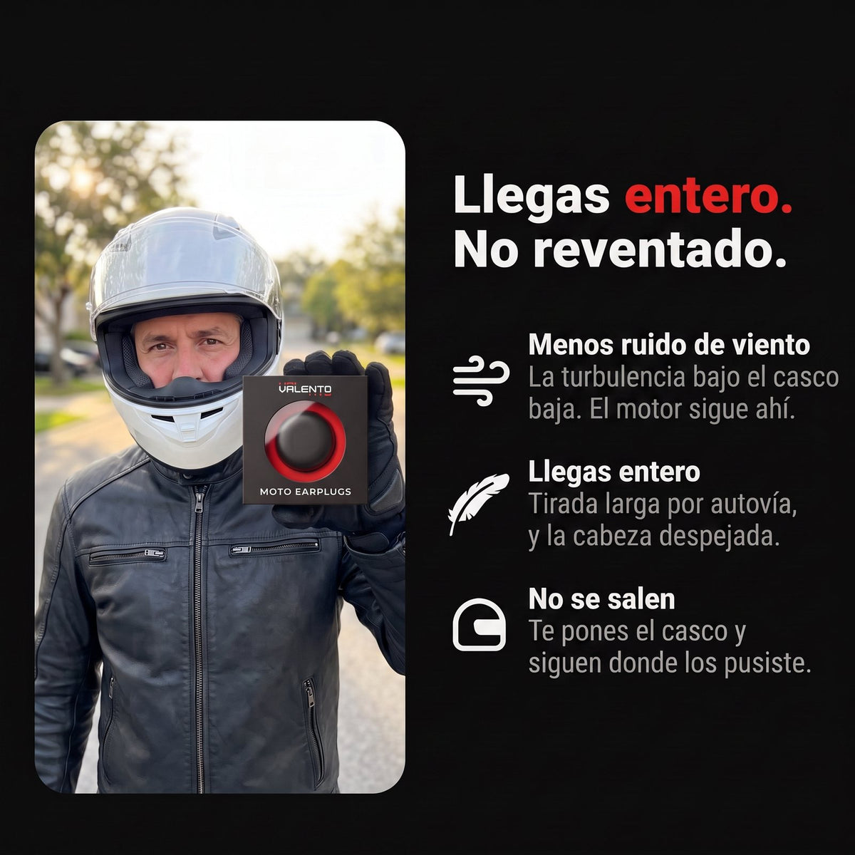 Moto EarPlugs - Filtro de moto -27db