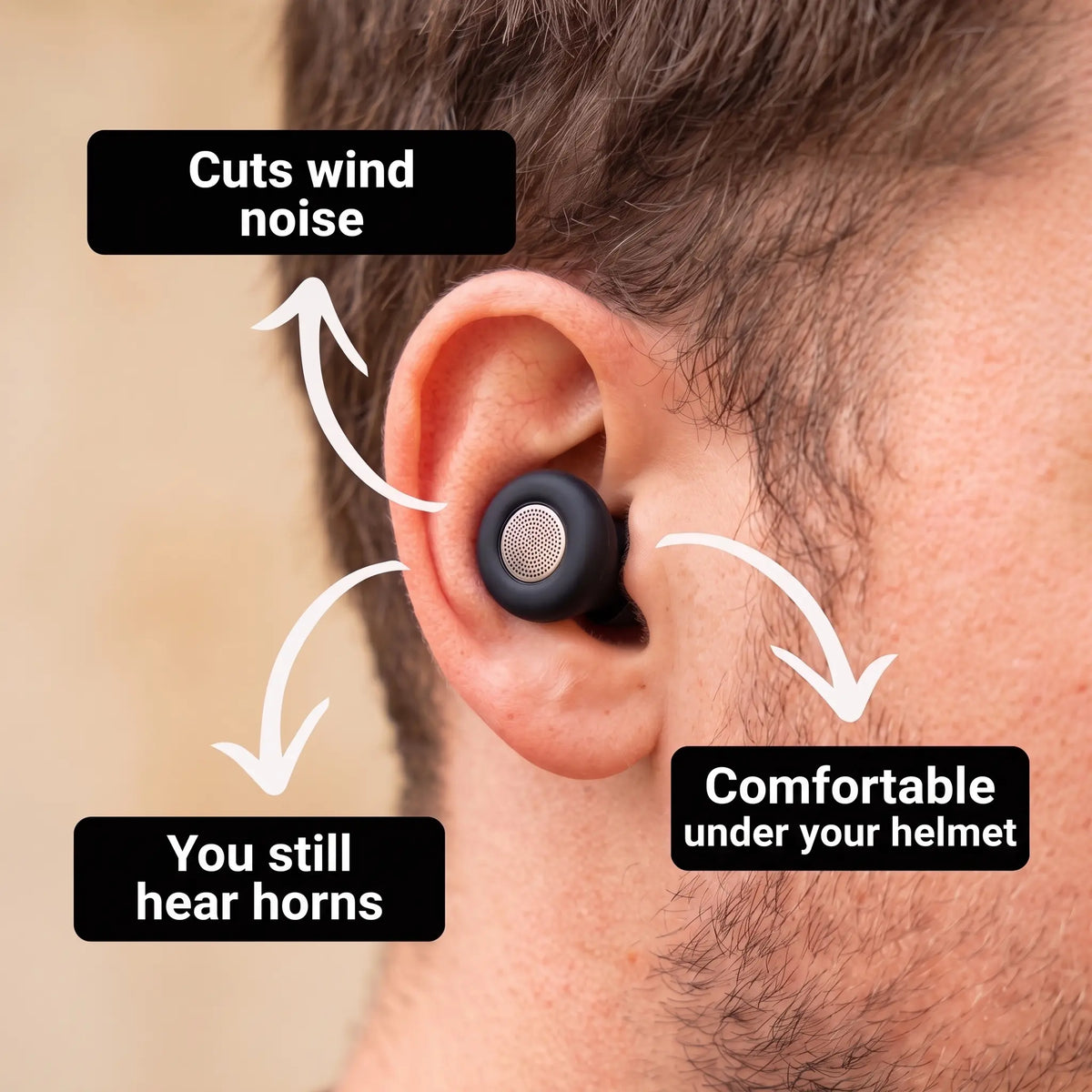 Moto EarPlugs – Motorcycle Earplugs – 27dB Filter