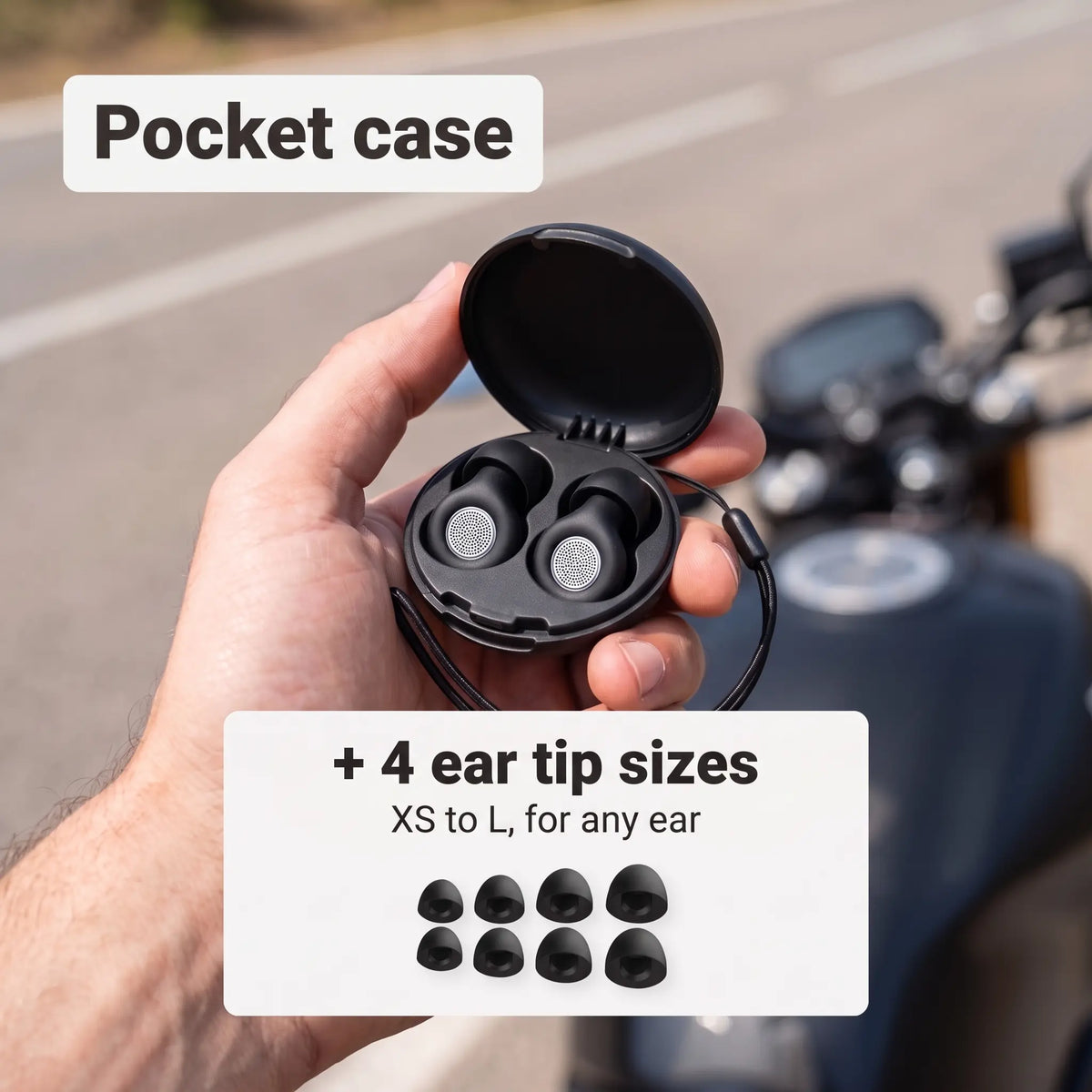 Moto EarPlugs – Motorcycle Earplugs – 27dB Filter